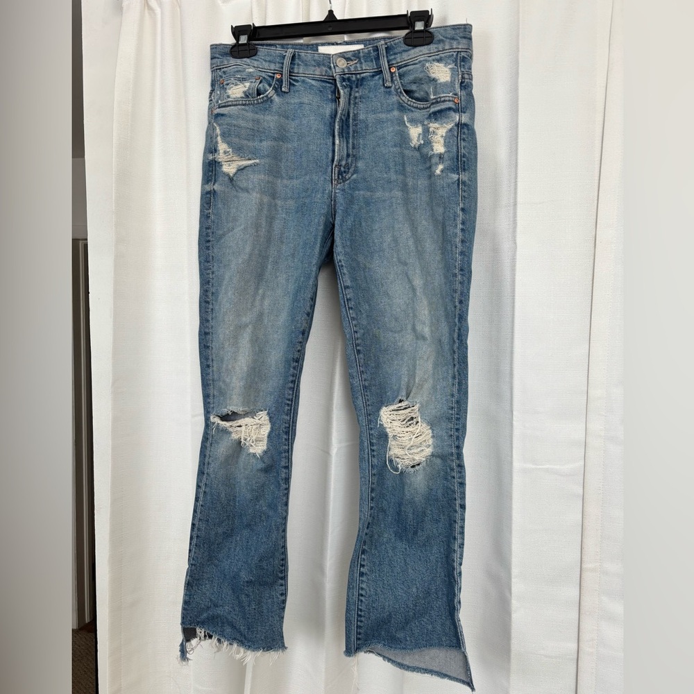 MOTHER Crop Step Fray